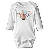 NINKI ベビー服 ファック手まね　 長袖 カバーオール 6ヶ月~24ヶ月 100%コットン 出産祝い Size 18 Months ホワイト