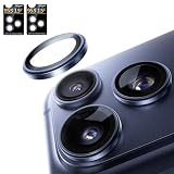 NIMASO カメラフィルム iPhone 17 Pro/iPhone 17 ProMax用 カメラ保護 2セット 耐衝撃 ARコーティング 高透過率 レンズカバー 黒縁取り 露出オーバー防止 キズ防止 (ブルー) いPhone17pro/17promax/15pro/15promax 対応 6枚入り DCM25J1971