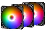 Phanteks (PH-F140SK_DRGB_PWM_3P) SK140 DRGB PWMファン 3個パック 3X 140mmファン 高風量 9枚羽根設計 DRGB照明 ゴム製減衰ワッシャー - ブラック