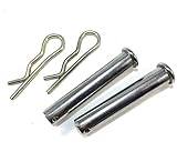D頭 丸頭 ピン Rピン 固定 金具 トラクター コンバイン 耕運機 リーチ 連結 用 8mm