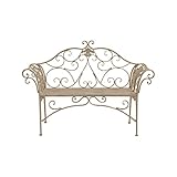 ホワイト／ガーデンベンチ ベンチ 椅子 イス イングリッシュガーデン シンプル シック ロマンチック オシャレ ヨーロピアン レトロ アンティーク加工 ホワイト