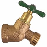 ARROWHEAD BRASS & PLUMBING 363LF 3/4" Female Iron Pipe x 3/4" Hose Connection, No Kink Hose Bibb Int