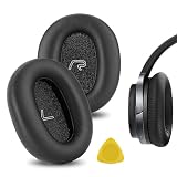 Geekria イヤーパッド QuickFit 互換性 パッド エディファイアー Edifier W860NB ヘッドホンに対応 パッド イヤー/イヤーカップ (プロテインレザー/黒)