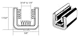 CRLチャネルforシボレーとGMCトラックwithout Framedガラス1950 – 1962 – 60 in Long