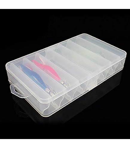 Plano 3700 ProLatch Stowaway Tackle Box – 4-Pack, Clear, Adjustable Dividers, 24 Compartments, Water Repellent