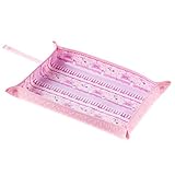 わくわくお食事タイムのベビーランチョンマット・トレイ　レースチュールとメリーゴーランド（ピンク）　B0503900　日本製