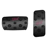 BOYOUS【最新型】 スバル オートマ用 アルミ ペダル 工具不要 AT専用設計 ブレーキ アクセル カバー 防キズ 防汚れ 滑り止め 2点セット 適合多数 インプレッサ GE/GH/GR/GV系 GP/GJ系 フォレスター SG系 SH系 SJ系 レガシィBL/BP系 BM/BR系 BN系(レガシィB4) レヴォーグ VM系 XV GH系 GP系（ブラック）