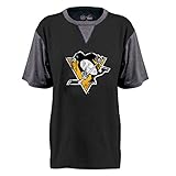 NHL Pittsburgh Penguins半袖ラグランPCD TEE、XL、ブラック