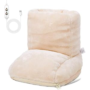 Aokeouフットウォーマー USB足温器 電気足温器 タイマー機能 ヒーター内蔵 3段階温度設定 冷え症対策 フリーサ…