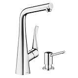 Hansgrohe kk04509 – 04539pc Metrisバーキッチン蛇口withソープディスペンサークロム、クロム