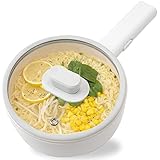 BIEn 電気鍋 電気調理鍋 グリル鍋 ラーメン うどん 目玉焼き 夜食 多機能フライパン 片手鍋 温度調節 1.5L