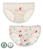 【あるこんたるこん】オーガニックコットン ベビー パンツ ツインアップル キッズ ジュニア 女の子 ショーツ 2枚セット (100)