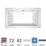 Jacuzzi sia7242 CCR 4 CW 72 " x 42 " Siaドロップin Luxury SpaサロンBathtub with、 60 Or More Gallons SIA7242