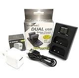 SIXOCTAVE [2.1A ACアダプター付き コンセント充電も対応] DMW-BLF19 用 デュアル USB 急速互換充電器 カメラ バッテリー チャージャー DMW-BTC10 / DMW-BTC13 [バッテリー2個まで同時充電可能 純正 互換電池共に対応 ] パナソニック ルミックス DMC-GH3 / DMC-GH3A / DMC-GH3H / DMC-GH4 / DMC-GH4H / DC-GH5 / DC-GH5s / DC-G9 / DC-GH5-K / DC-GH5M-K カメラ用