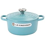ルクルーゼ 両手鍋 シグニチャー ココットロンド 水色 リビエラ 18cm 21177185714430 キッチン Le Creuset [並行輸入品]