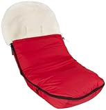 Kaiser Stroller Sheepskin Foot Muff for Bugaboo Cameleon White Sheepskin (Red) by Kaiser