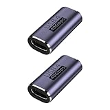 Type C 中継アダプター USB C 延長コネクター 2個 メス-メス 40Gbps 高速データ転送 100W 急速充電 8K 120Hz 映像出力 互換Thunderbolt3 Type C ケーブル 延長 接続用
