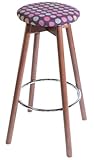 La Sedia(ラ・セディア) グランデスツール ライトウォルナット モンド(Grande Stool Light Walnut Mondo) 2脚セット Violet