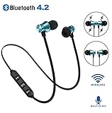 CHEER Bluetooth イヤホン 高音質 マグネット搭載 ノイズキャンセリング マイク付き ハンズフリー通話 ブルートゥース 防汗防