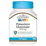 21st Century Health Care, Potassium Gluconate, 595 mg, 110 Tablets (2 Packs) i&g