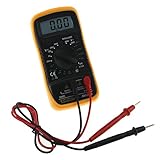 BULARY マルチメーター 温度測定可能 デジタルマルチメーター 自動レンジデジタル電子測定器 温度測定器 電圧・電流・周波数・抵抗・導通測定テスター 過負荷保護 データホードル機能搭載 携帯便利