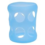 Lovoski ガラス　　ベビー　　哺乳瓶のカバー　　ボトル　　シリコーンスリーブ　　絶縁保護　　安全　　全2色 - 青