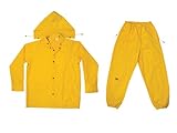 3-Piece Polyester 0.18MM Rain Suit-XXL.18 YEL POLY RAINSUIT (並行輸入品)