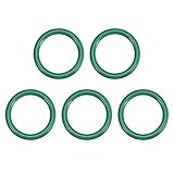 uxcell フッ素ゴムOリング FKMシールガスケット 機械配管用 外径24mm 内径19.2mm 幅2.4mm グリーン 5個入り