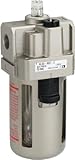 SMC AL40-N03-Z Lubricator, Polycarbonate Bowl, without Drain Cock, 135 mL Oil Capacity, 40 L/min Dri