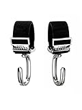 ベビーカーフック 2個セット 【特許出願中】 360度回転 合金製 LITTA GLITTA Pixie Hooks (Metallic Silver)
