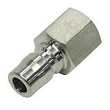 ステンレス製　1/4　ワンタッチカプラ　プラグ(オス)　R 1/4(オスネジ)取付用