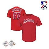 Youth Los Angeles Angels Shohei Ohtani ユース(ボーイズ)ロサンゼルスエンジェルス大谷翔平マジェスティックTシャツ (M) [並行輸入品]
