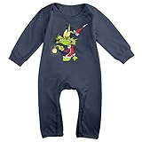 かわいい ベビー グリンチのクリスマス 映画 半袖ロンパース コットン Navy Size 18 Months