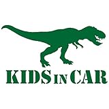 Sticker Shop Haru KIDS IN CAR ティラノサウルス 緑