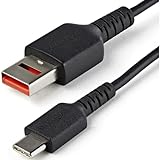 StarTech.com USBケーブル/データブロック/AーC/1m/充電専用/12W/フ