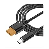 Azwamkue USB-C Type-C から 充電ケーブル PD 100W 20V/5A 充電ケーブル、Tool-Kitrc M7 M6 M6D M8S 充電器、ソーラーパネル用。