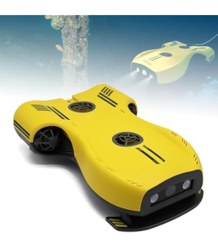 Amazon.co.jp: 100m 水中ドローン、4K UHD カメラ付き水中スクーター