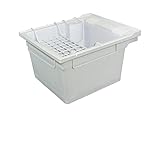 Samson sm-19-wa壁掛け式ランドリーTub 22.375-in W x 26-in D X 14-in H withアクセサリーキット、グレー
