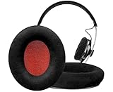 SOULWIT イヤーパッド イヤークッション for Sennheiser Momentum On-Ear 1, On-Ear 2, On-Ear HD1 ヘッドホン 用 交換パッド ゼンハイザー オンイヤー ワイヤレス ヘッドセット 用 ヘッドパッド マイクロファイバー イヤーカップ ブラック