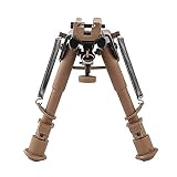 【軽い サバゲに便利】バイポッド タクティカルバトルバイポッド vsr-10 l96 20mmレール対応 6-9 インチ伸縮レールマウント付き QDBipod (軽量モデル デザート)