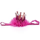 ファッション赤ちゃん女の子クラウンヘアバンドプリンセスヘアバンドパールティアラレースHeadwear 36cm-58cm OTGO