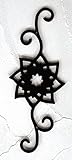 壁飾り アイアン壁飾りウォールデコ・アイアン壁飾り WD-05アラベスク シンボル ブロック塀飾り