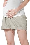 スウィートマミー (Sweet Mommy) ハーフリネン マタニティ ショートパンツ 産前産後兼用 L グレージュ