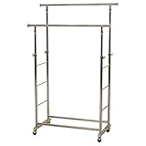 ハンガーラック/クロムプロハンガー スチール キャスター付き 幅87.5cm×奥行42cm HG-4