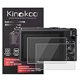 kinokoo 液晶保護フィルム Panasonic デジタルカメラ Lumix DMC-LX9/DMC-LX10/DMC-LX15/DC-GX9/DMC-GX80/DMC-GX85/DC-G95/DC-G90/DMC-GX7 Mark II/G7/FZ300専用 硬度9H 高透過率 耐指紋 気泡無し 強化ガラス 厚さ0.3mm 2枚セット 標識クロス付き(Lumix DMC-LX9/LX10/LX15/GX9/GX80/GX85/GX90/GX95/GX7 Mark2/G7/FZ300専用)