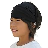 (ザクション) Zaction 日本製 子供用 バンダナ 吸湿速乾 キッズ ドライメッシュターバンヘアバンド 茶