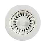 (Polar White) - Houzer 190-9261 Sink Strainer for 8.9cm Drain Openings, White
