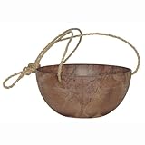 アートストーン ハンギンク 25cm ブラウン ／底面給水型植木鉢（底栓付）