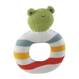 おもちゃ Frog Rattle Ring Design Toy - 5.5" X 1" X 6.5" [並行輸入品]