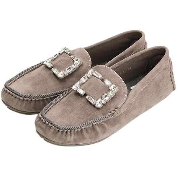 美品】✨ランバンオンブルー リボンモカシン ドライビングシューズ 白